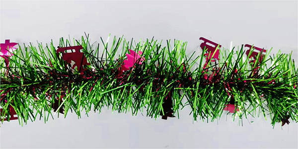 3M Tinsel with Sleigh and Xmas Tree