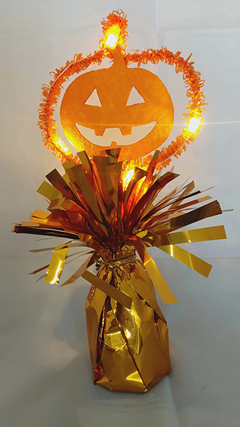 2 Pumpkin Face with Light