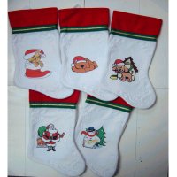 Sell STOCKING ASSORTMENT - SANTA, SNOWMAN , DOG , CAT , BEAR (CUTE VERSION)