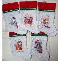 Sell STOCKING ASSORTMENT - SANTA, SNOWMAN , DOG , CAT , BEAR (CLASSIC VERSION)
