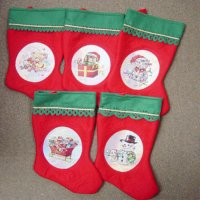 Sell STOCKING ASSORTMENT - SANTA, SNOWMAN , DOG , CAT , BEAR (CLASSIC VERSION)