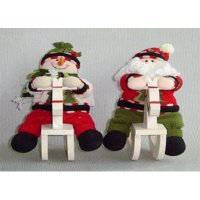 Sell SANTA & SNOWMAN ARE RACING THE WOOD HOUSE