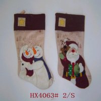 Sell STOCKING DECORATION - SNOWMAN, SANTA