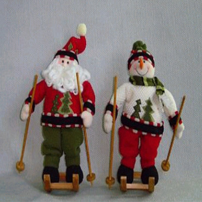 Sell SANTA & SNOWMAN ARE PLAYING SNOW BROAD
