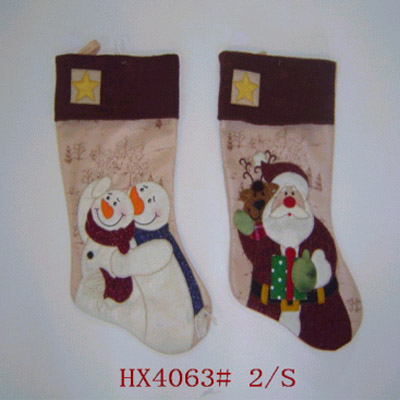 Sell STOCKING DECORATION - SNOWMAN, SANTA