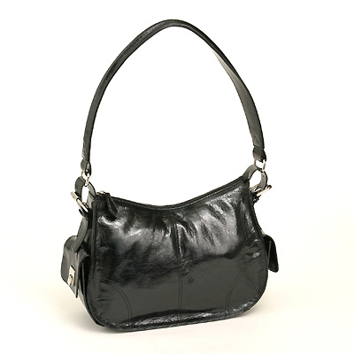 Sell PU Handbag with Metal Locks on Sides Pockets