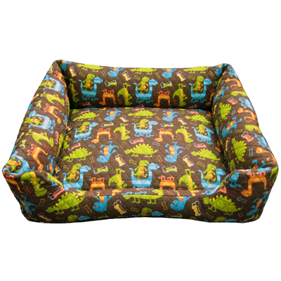 Dinosaur print doggie bed - Large
