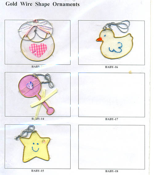 Wire Organza Shapes - Baby series