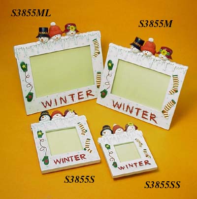 Snowman Head Photo Frame