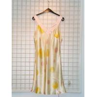 Ladies woven special V-Neck Chemise (Bubbles Print & Solid V-Neck)