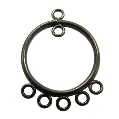 ROUND IRON PENDANT W/5 LOOPS