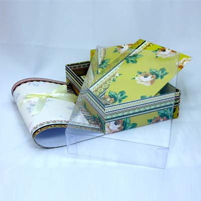 Sell Letter Set with PVC Lid Up Box