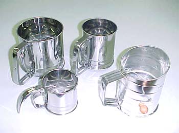 Stainless steel flour sifter