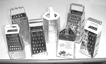 Stainless steel graters