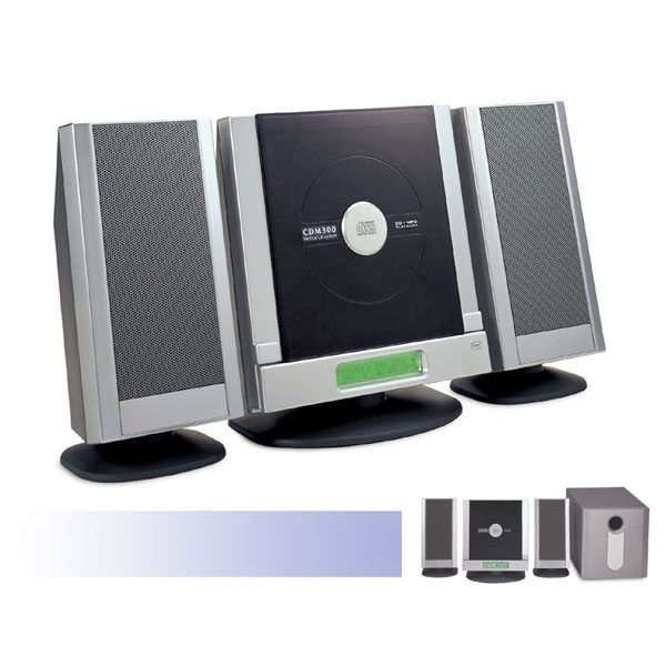 Vertical CD/MP3 Micro System