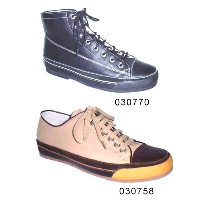 Leather Upper Rubber Sole Lace Up Men Comfortable Casual Shoes