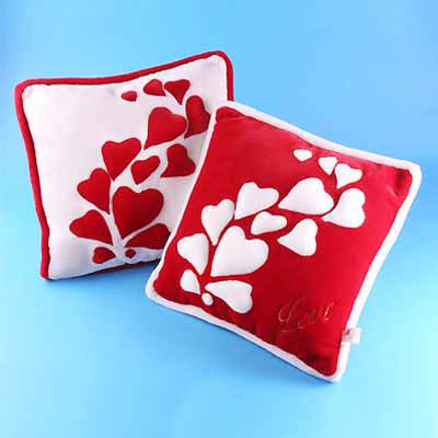 16 inches MANY HEARTS CUSHION (2 ASSORTMENTS)