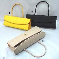 Evening Bag (made by genuine horsetail hair fiber w/cow split leather trimming and match color lining)