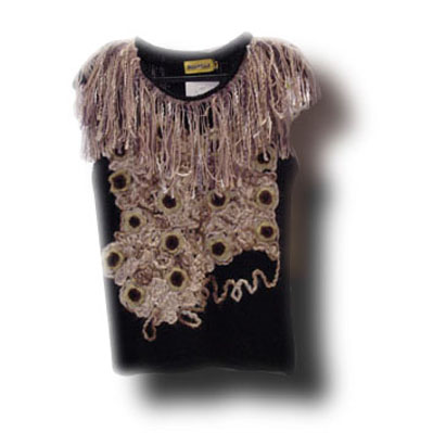Knitted Top With Crochet Detail