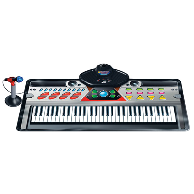 61 Keys Electronic Keyboard Playmat W / Mic. & Stand