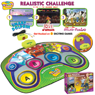Realistic Challenge - 3 In 1 TV Game Mat