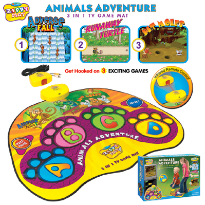 Animals Adventure - 3 In 1 TV Game Mat