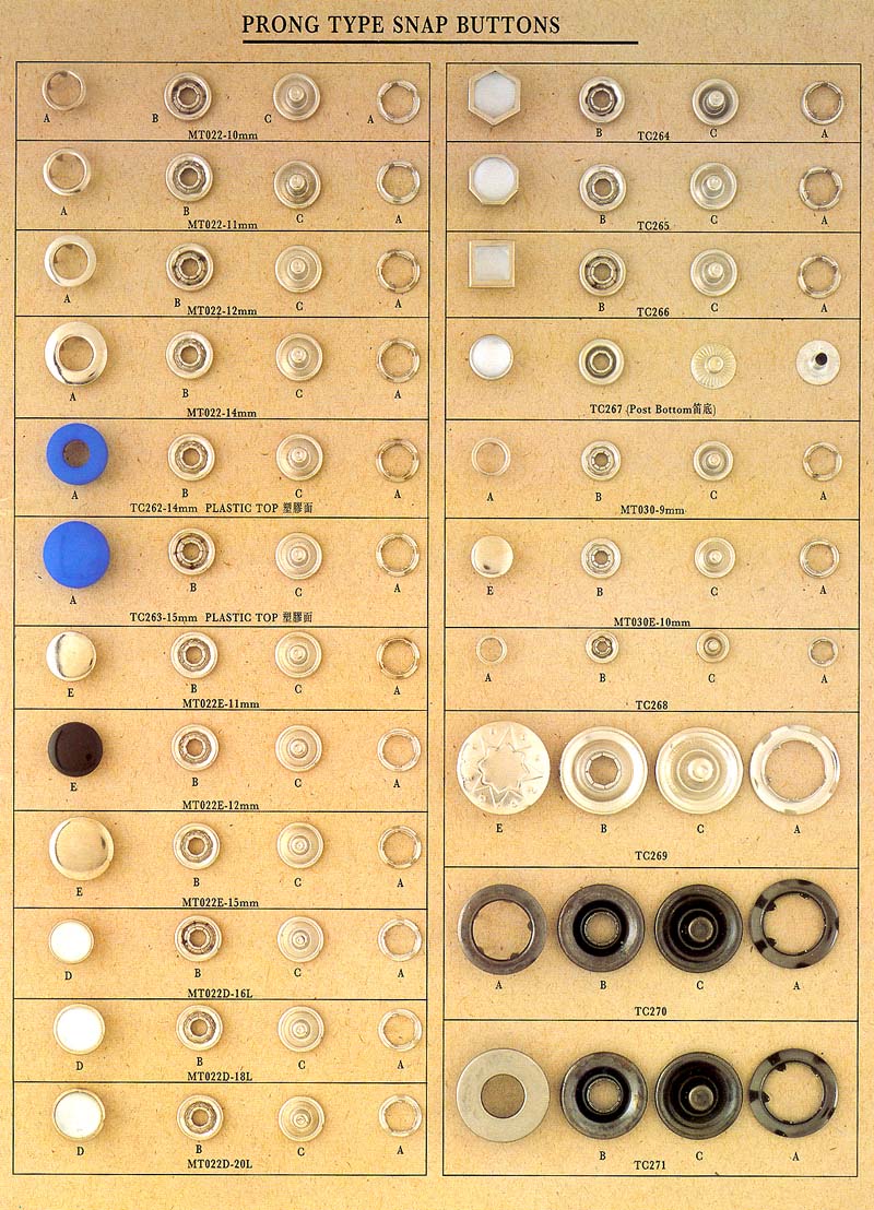 Prong Type Snap Button