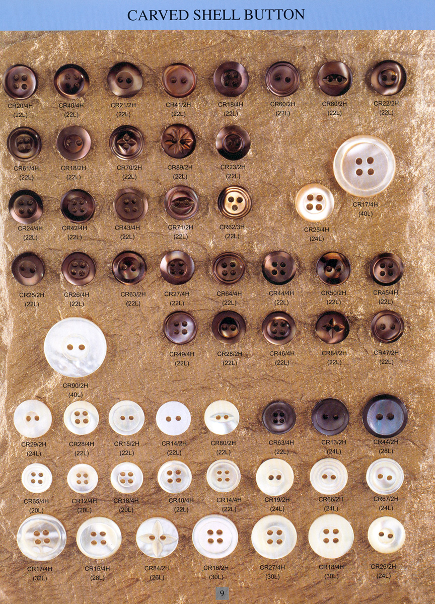 Carved Shell Button