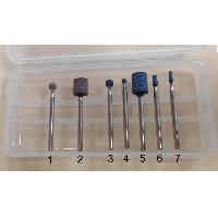 Abrasive Vitrified Mounted Point 1/8 inches Shank (7 Pcs)