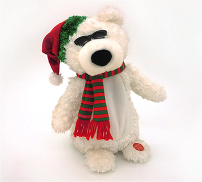 DANCING X'MAS POLAR BEAR