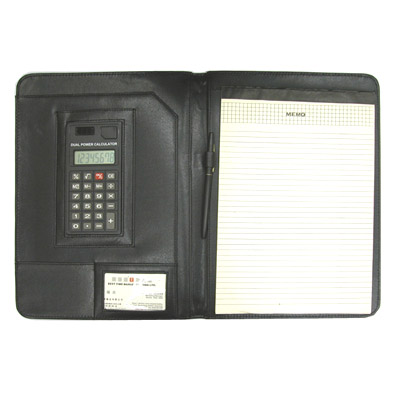 Sell A4 size portfolio 8 big digits dual power calculator set