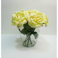Rose on Glass Jar