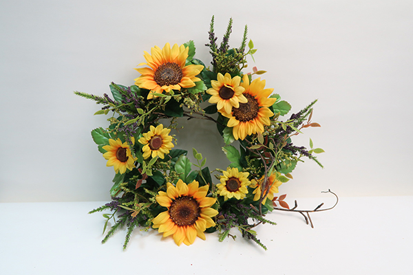 Sunflower, Heather Wreath