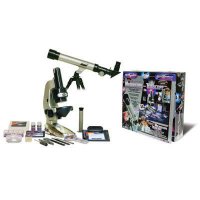 61pcs 100/600/1200x Super Value Petit Microscope and Telescope Set