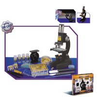 65pcs 100-200/250-500/500-1000x Zoom Power School Microscope Set with Metal Die Cast Body