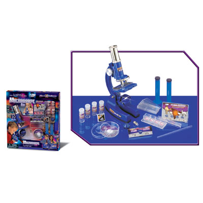 50pcs 100/450/900x School Microscope Set