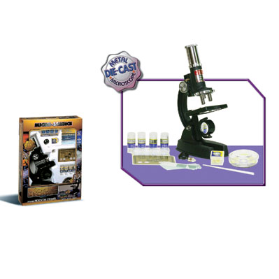 47pcs 100/450/900x School Microscope Set with Metal Die Cast Body