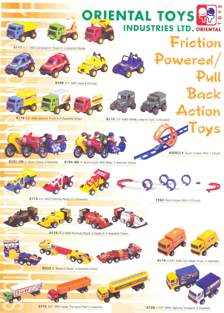 Sell Friction Powered And Pull Back Action Toys