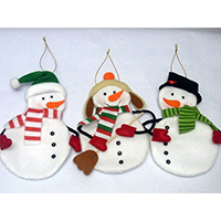 Christmas Candy Bag. Snowman Design.
