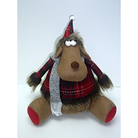Christmas Decoration. Sitting Deer Design.