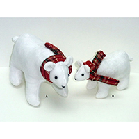Christmas Decoration. Polar Bear Design. Small Size.
