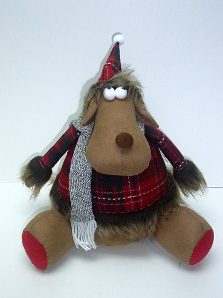 Christmas Decoration. Sitting Deer Design.
