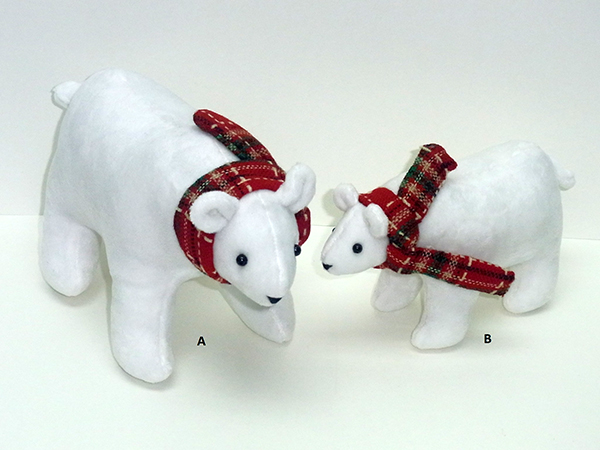 Christmas Decoration. Polar Bear Design. Large Size.