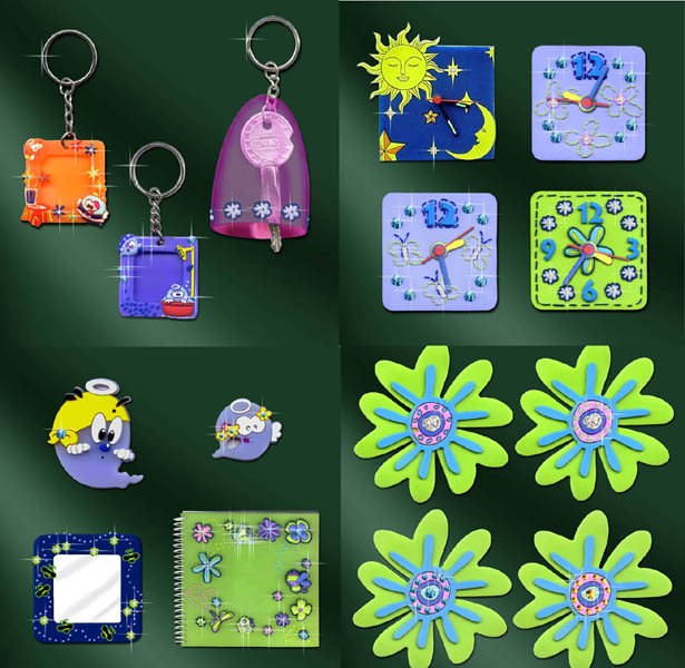 DIAMOND KEY CHIND & DIAMOND MIRROR & DIAMOND NOTE BOOK & DIAMOND KEY CHAIN & DIAMOND COASTER & DIAMOND CLOCK