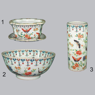 1: Crackle Cross Shape Flower Pot 10 inches,2: Crackle Glazed Round Basin 12 inches,3: Crackle Round Flower Holder w/Stripes 12 inches