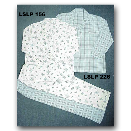 Ladies' 100% Cotton Flannel woven pyjama set