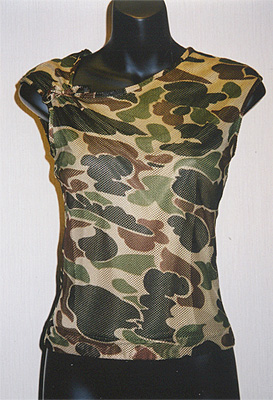 Poly Mesh Printed Top