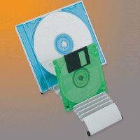 Aluminium CD and Diskette Stand