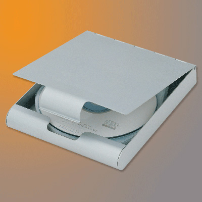 Aluminium CD Storage Box with 6 pcs CD Sleeve (Holding 12 pcs CD)