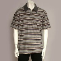 Men's Short Sleeve Stripe Polo